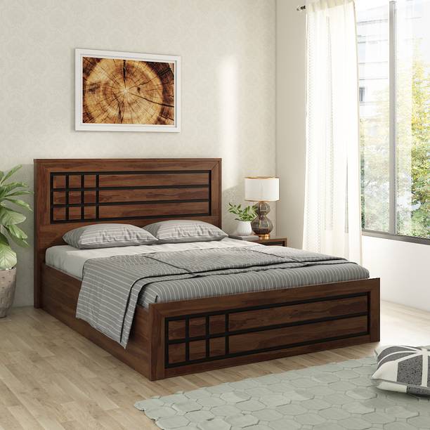 SPACEWOOD Engineered Wood Queen Hydraulic Bed