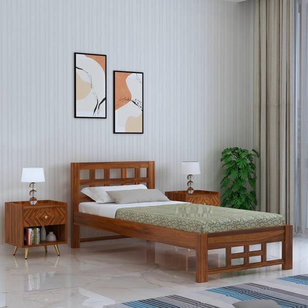 Ferrovilla Solid Wood Single Bed, 198.12 cm x 91.44 cm (6.5 ft x 3.0 ft)