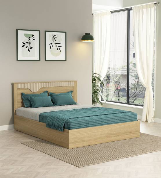 SPACEWOOD RIVOLLA Engineered Wood Queen Hydraulic Bed, 205 cm x 158.4 cm (6.73 ft x 5.2 ft)