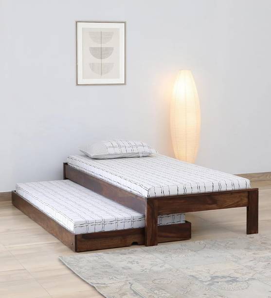 DECORWOOD DW Solid Wood Sheesham Wood Bed For Living Room Solid Wood Double Bed