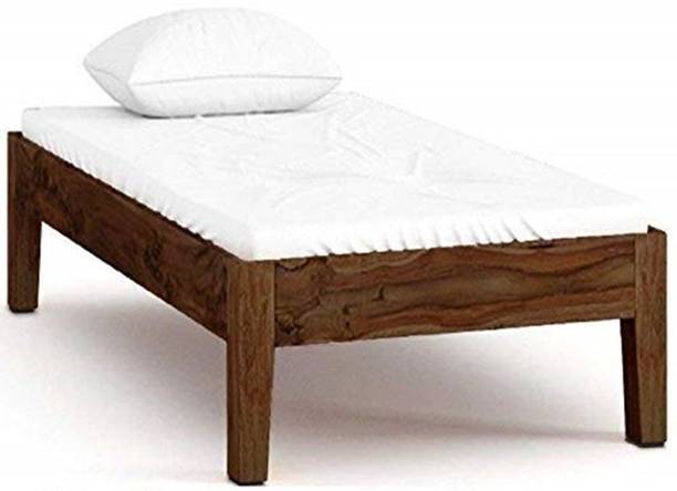 WOODTREND Sheesham Wood Single Bed | Solid Wooden Bed Frame for Bedroom and Home Use Solid Wood Single Bed