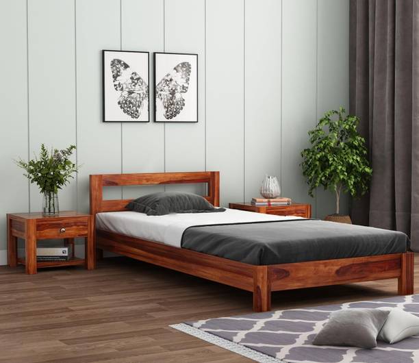 Ferrovilla Solid Wood Single Bed, 198.12 cm x 91.44 cm (6.5 ft x 3.0 ft)