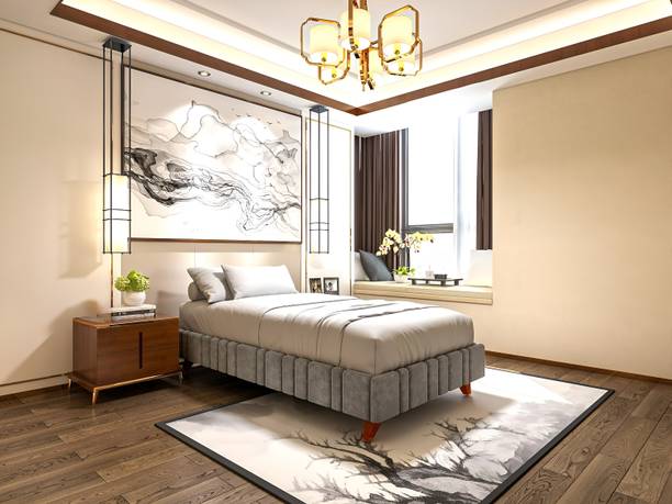 Flipkart Perfect Homes Engineered Wood Upholstered Single Bed For Living Room | Bedroom | Engineered Wood Single Bed