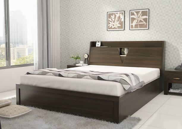 SPACEWOOD Engineered Wood Queen Box Bed