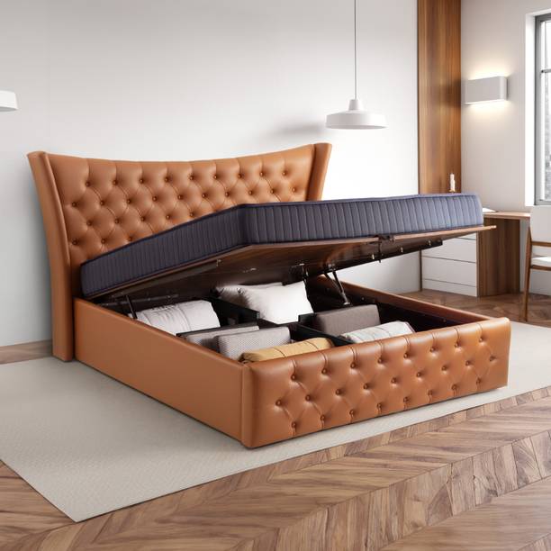 Wakefit Lovejoy Solid Wood King Box Bed