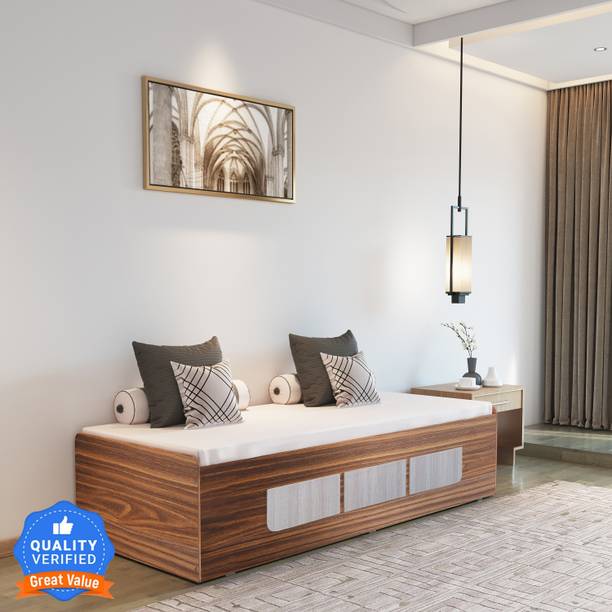 Flipkart Perfect Homes Quintus Engineered Wood Single Box Bed