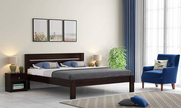 Green pearl sheesham wood bed wooden cot Solid Wood Queen Bed