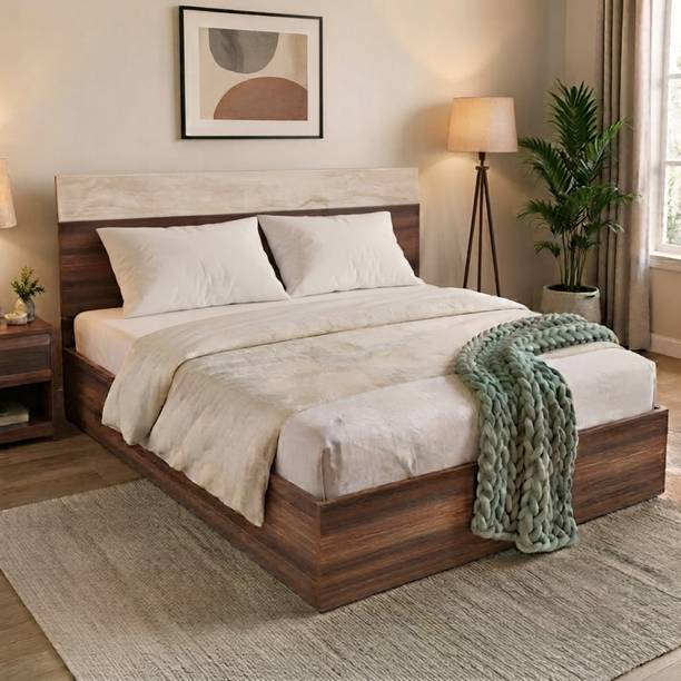 Flipkart Perfect Homes Dublin Engineered Wood Queen Bed, 155.4 cm x 198 cm (5.1 ft x 6.5 ft)