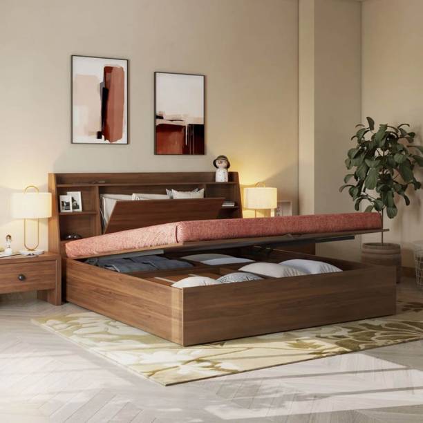 Wakefit Venus Engineered Wood King Hydraulic Bed, 223 cm x 191 cm (7.32 ft x 6.27 ft)
