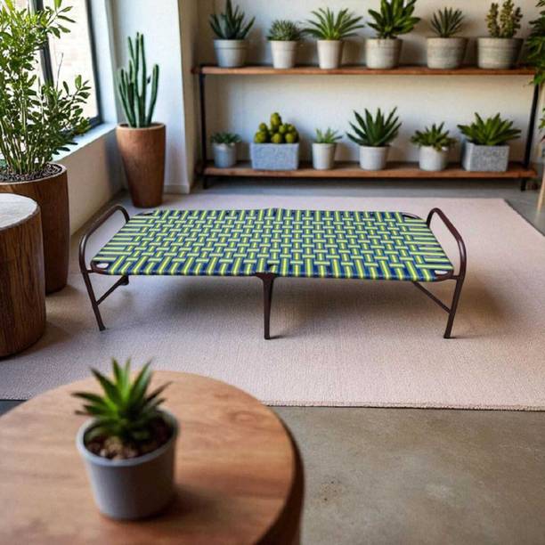 BCF Bamboo Craft Metal Single Bed, 35 cm x 91 cm (1.15 ft x 2.99 ft)