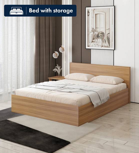 A GLOBIA CREATIONS Rio Engineered Wood Queen Box Bed, 206.3 cm x 159.8 cm (6.77 ft x 5.24 ft)