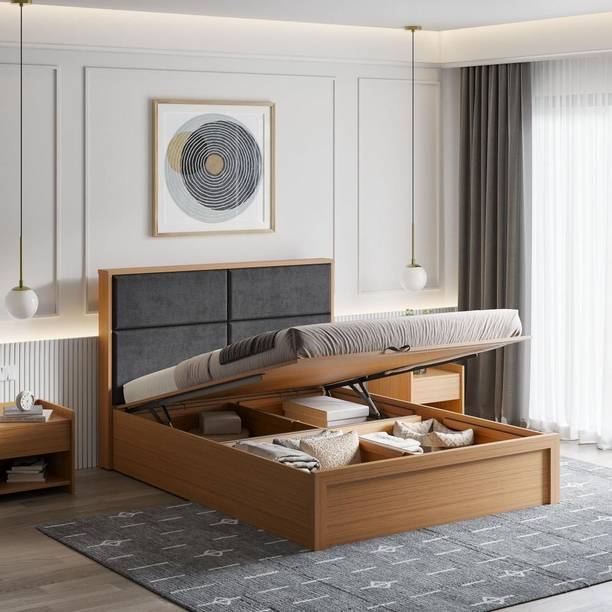 Wakefit Eclipse Engineered Wood Queen Hydraulic Bed, 216.3 cm x 161.4 cm (7.1 ft x 5.3 ft)