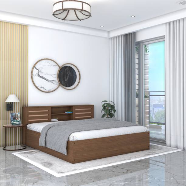 Flipkart Perfect Homes Waltz Engineered Wood Queen Box Bed