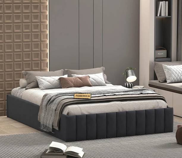 Flipkart Perfect Homes Engineered Wood King Box Bed, 190.5 cm x 204 cm (6.25 ft x 6.69 ft)