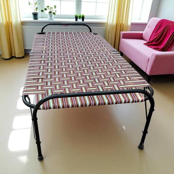 manufactree folding Metal Single Bed, 152.4 cm x 76 cm (5.0 ft x 2.49 ft)
