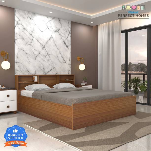 Flipkart Perfect Homes Opus Engineered Wood Queen Bed