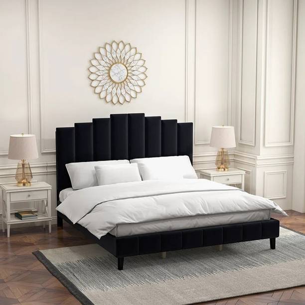 Siyara Solid Wood King Bed