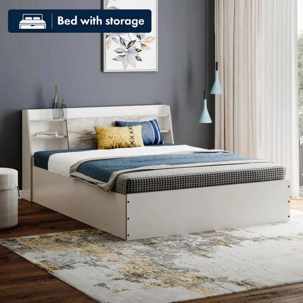 Wakefit Castor Engineered Wood Queen Box Bed, 223 cm x 160 cm (7.32 ft x 5.25 ft)