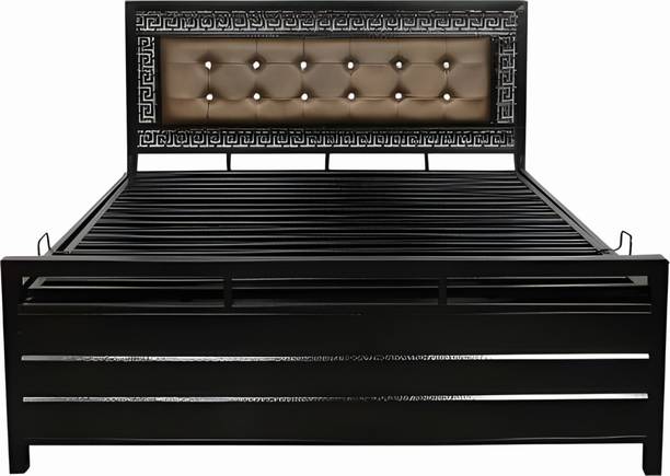 Vibrant Interior LUNABROWN (6X4) Metal Double Hydraulic Bed
