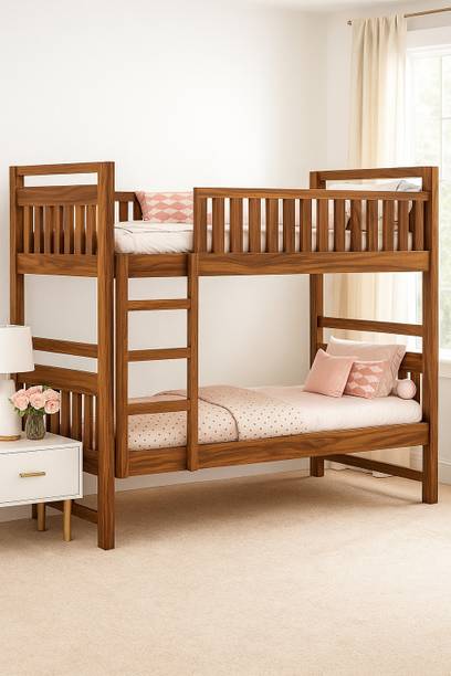 BHWOOD BHWOOD Sheesham Wood Bunk Bed for Adult Solid Wood Single Bed, 99.06 cm x 208.28 cm (3.25 ft x 6.83 ft)