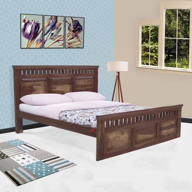 Green pearl sheesham wood bed wooden cot Solid Wood King Bed