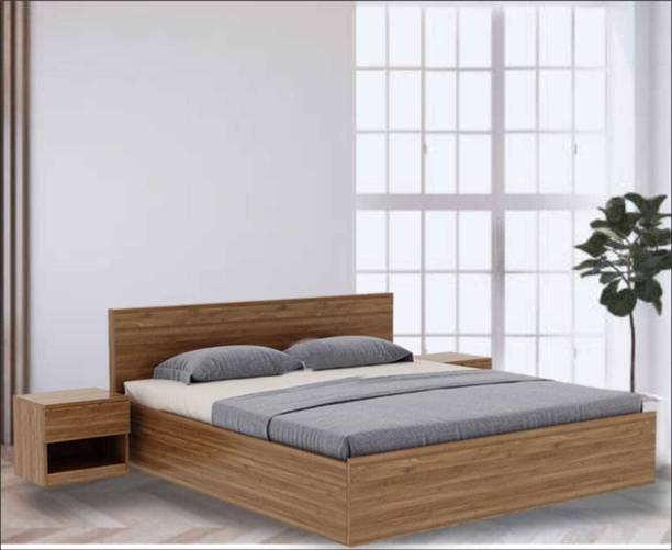 WC White Cedar Solid Wood King Size Bed Wooden Double Bed Cot Bed Drawer Storage Solid Wood King Box Bed