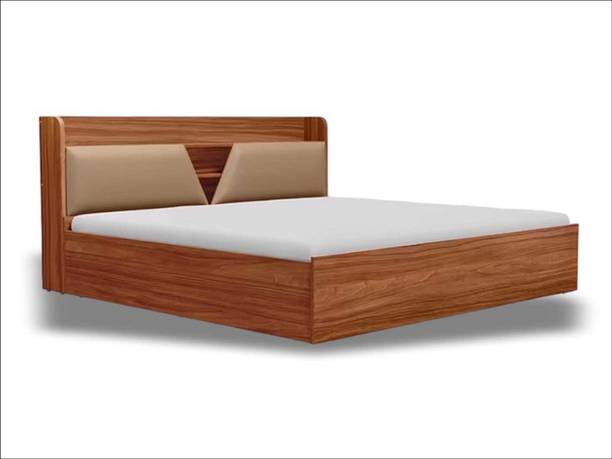 WC White Cedar Engineered Wood King Bed (Finish Color - Brown) WITH STORAGE Engineered Wood King NA Bed