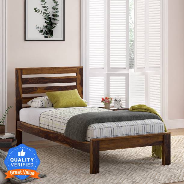 Flipkart Perfect Homes PureWood Sheesham Single Bed