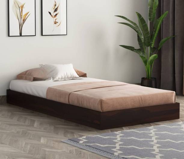 SUNCOM Sheesham Wood Diwan Single Bed Without Storage for Bedroom-Double Cot Wooden Bed Solid Wood Double Bed, 188 cm x 127 cm (6.17 ft x 4.17 ft)