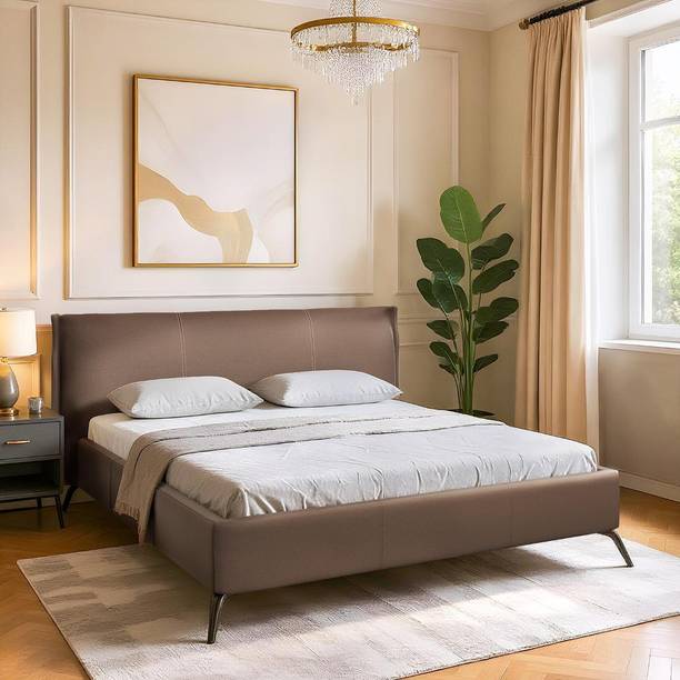 Wakefit Celestra Solid Wood King Bed, 222.5 cm x 221.5 cm (7.3 ft x 7.27 ft)