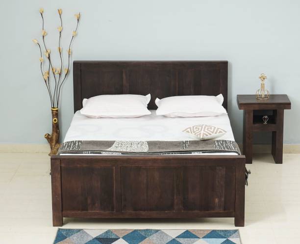 FURNISELAN Solid Wood Queen Size Bed Solid Wood Queen NA Bed