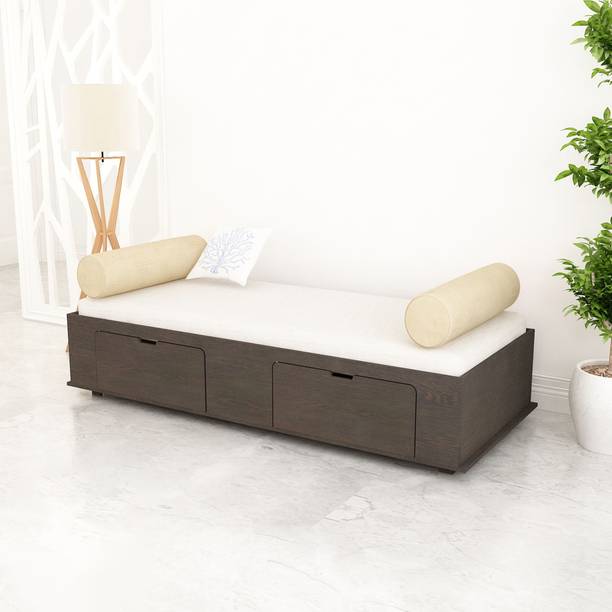 SIVOM Cyprus Multipurpose Diwan/Single Bed with Storage Engineered Wood Single Box Bed, 81 cm x 188 cm (2.66 ft x 6.17 ft)