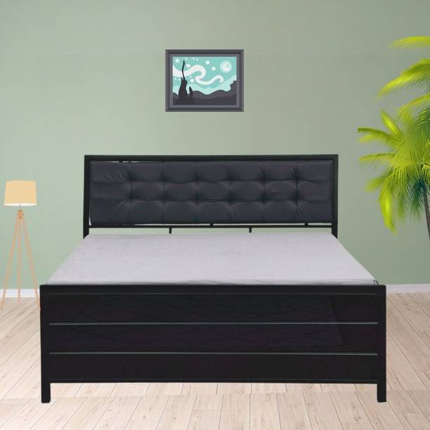 Zkazaa Furniture Adbod ( 6X6 ) Metal Bed with Hydraulic Storage Metal King Box, Hydraulic Bed