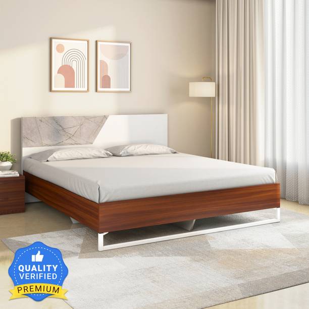 Nilkamal Asta Meta without Storage | 1 Year Warranty Engineered Wood King Bed