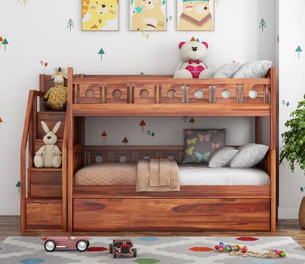 Deuba Solid Wood Single Drawer Bed