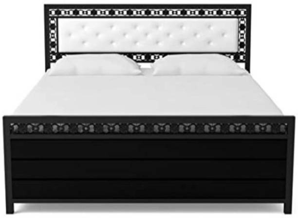 SoftSoul FURNITURE Metal Queen Hydraulic Bed, 190 cm x 182 cm (6.23 ft x 5.97 ft)