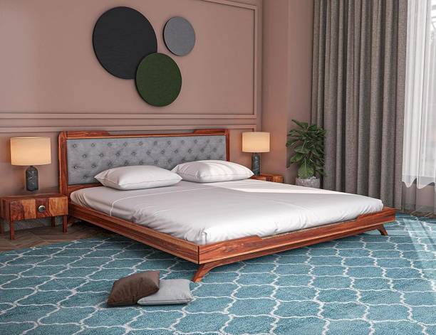 Deuba Solid Wood Queen Bed, 157.48 cm x 205 cm (5.17 ft x 6.73 ft)