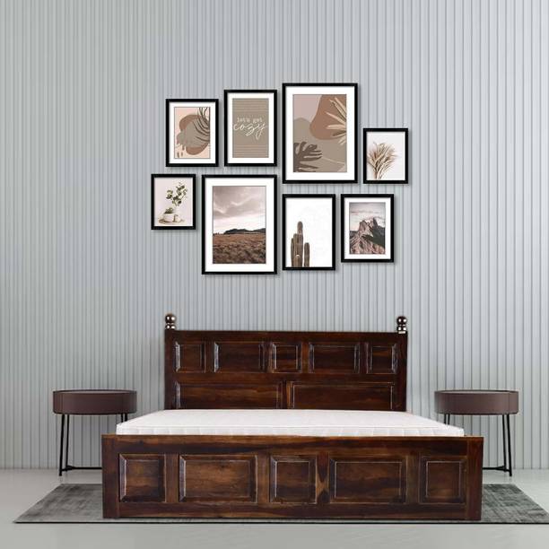 Meera Handicraft A beautiful sheesham wood bed For Bed Room /Guest Room /Hotel Solid Wood(Double) Solid Wood King Box Bed