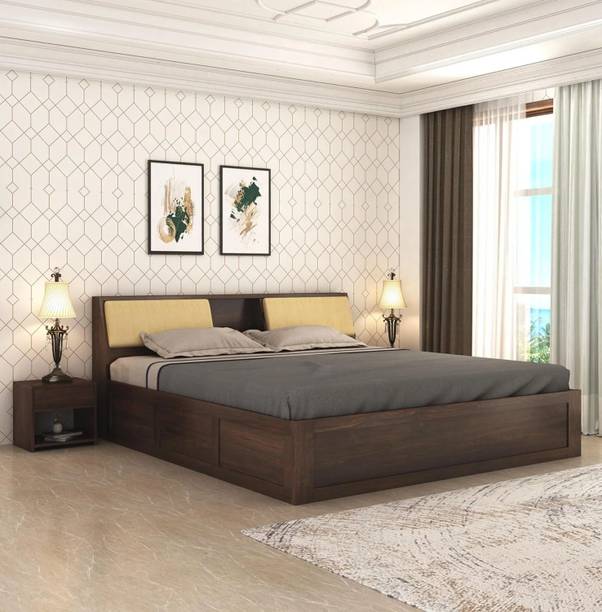 SONA ART & CRAFTS Hades Sheesham Wood King SIze Bed Solid Wood King Box Bed, 223.52 cm x 190.5 cm (7.33 ft x 6.25 ft)