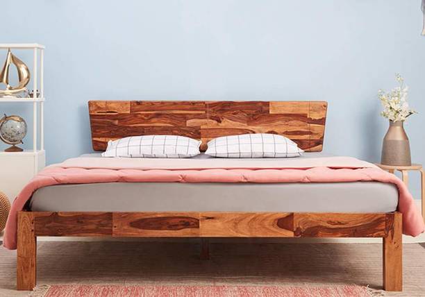 Boodh Raj Sheesham ( Rosewood ) Solid Wood King Bed, 209.55 cm x 187.96 cm (6.88 ft x 6.17 ft)