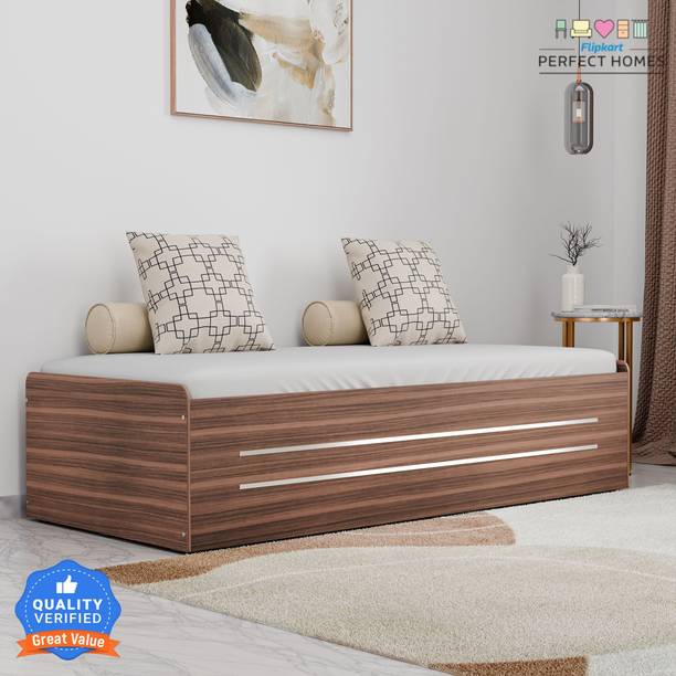 Flipkart Perfect Homes Sonore Engineered Wood Single Box Bed, 186 cm x 80.7 cm (6.1 ft x 2.65 ft)