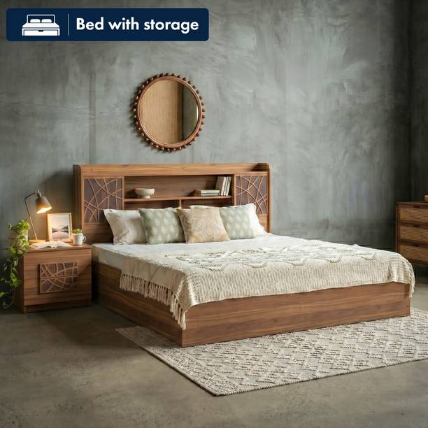 NEUDOT PARIS QUEEN Engineered Wood Queen Box Bed, 222 cm x 163 cm (7.28 ft x 5.35 ft)