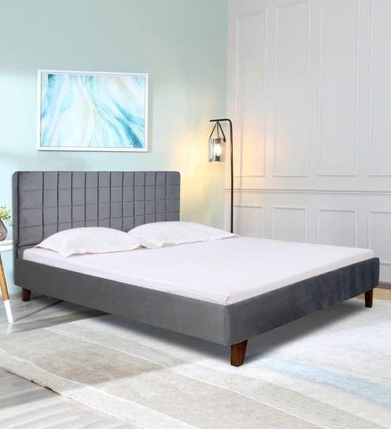 LEATHERON DEXTER Solid Wood King Bed