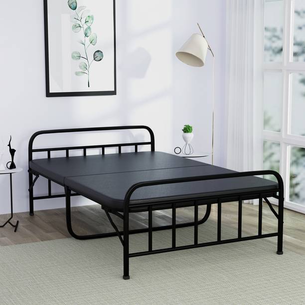 Flipkart Perfect Homes DUNE FOLDABLE WITH MATTRESS Metal Double Bed