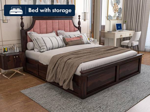 Deuba Solid Wood King Box Bed, 189 cm x 208 cm (6.2 ft x 6.82 ft)