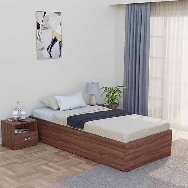 Aspirata Furniture Wooden Single Bed/Cot With Box Storage for Livingroom/Drawing room/Bedroom Engineered Wood Single Box Bed, 94 cm x 200 cm (3.08 ft x 6.56 ft)