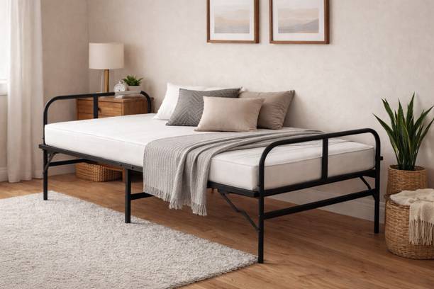 APOLLO HOMECRAFT IRON METAL BED Metal Single Bed, 194 cm x 77 cm (6.36 ft x 2.53 ft)