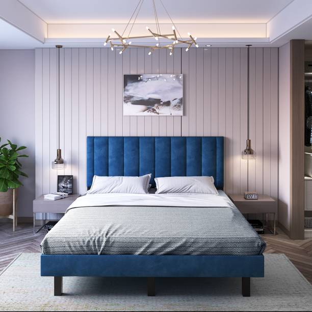 KDDecor Classic Engineered Wood Queen Bed