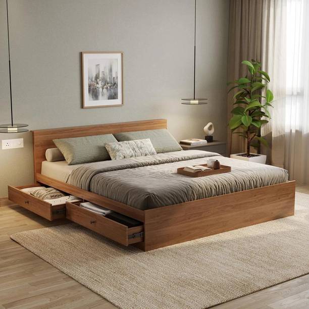 Wakefit Taurus Engineered Wood King Drawer Bed