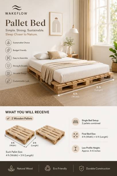 The lkea Engineered Wood Double Bed, 91 cm x 91 cm (2.99 ft x 2.99 ft)